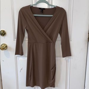 Taupe mini dress from forever 21